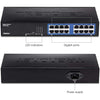 TRENDnet 6-Port Unmanaged Gigabit GREENnet Desktop Metal Switch, Ethernet-Network Switch, 16 x 10-100-1000 RJ-45 Ports, 32 Gbps Forwarding Capacity, Lifetime Protection, Black, TEG-S16DG
