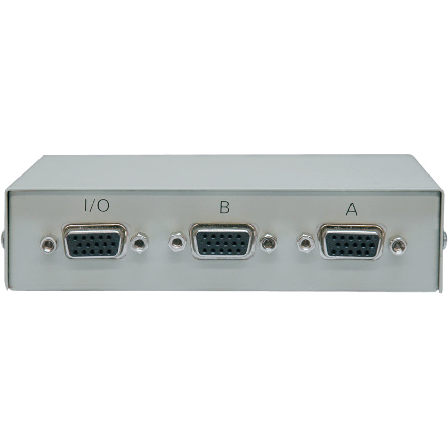 Tripp Lite 2-Port Manual VGA/SVGA Video Switch 3x HD15F Metal