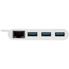 Tripp Lite 3-Port USB-C to USB-A Hub Portable w/ Gigabit Ethernet Port RJ45