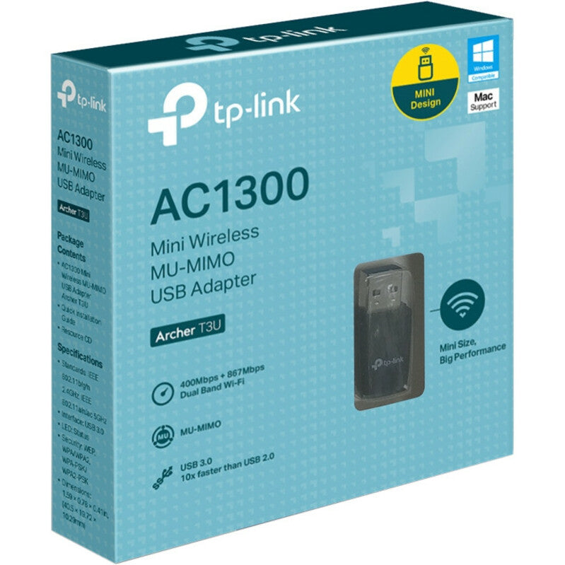 TP-Link Archer T3U IEEE 802.11ac Wi-Fi Adapter for Notebook