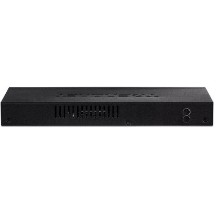 TRENDnet 8-Port Unmanaged 2.5G Switch, 8 x 2.5GBASE-T Ports, 40Gbps Switching Capacity, Backwards Compatible with 10-100-1000Mbps Devices, Fanless, Wall Mountable, Black, TEG-S380