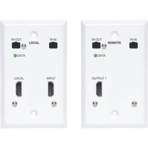Tripp Lite HDMI Over Cat6 Extender Kit Wallplate Transmitter Receiver 4K