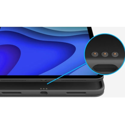 Logitech Folio Touch Keyboard/Cover Case (Folio) Apple, Logitech iPad Air (4th Generation) Tablet - Oxford Gray