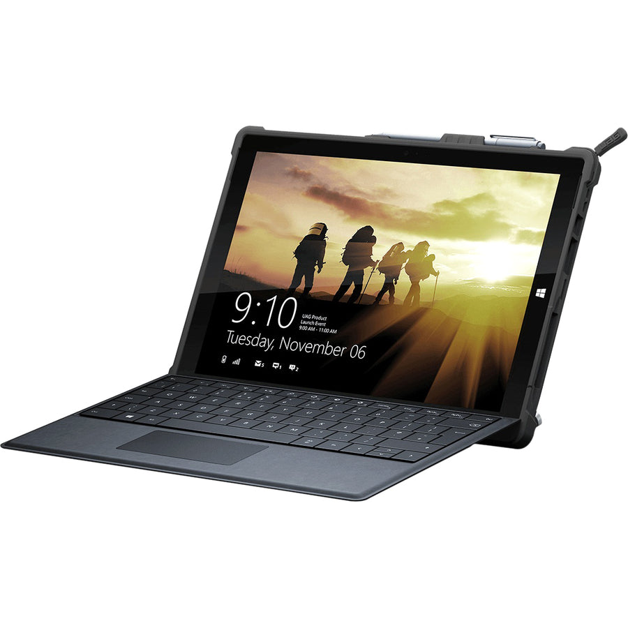 Urban Armor Gear Scout Carrying Case (Folio) Microsoft Surface Pro 4, Surface Pro (5th Gen), Surface Pro 6, Surface Pro 7 Tablet - Black