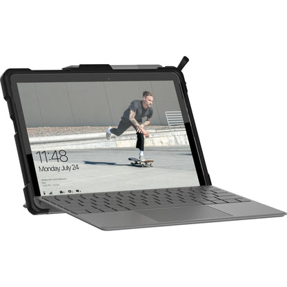 Urban Armor Gear Metropolis Rugged Keyboard/Cover Case Microsoft Surface Go Tablet - Black