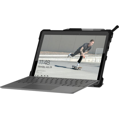 Urban Armor Gear Metropolis Rugged Keyboard/Cover Case Microsoft Surface Go Tablet - Black