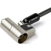 StarTech.com 6.5' (2m) 3-in-1 Universal Laptop Cable Lock - Keyed Security Lock for K-Slot, Nano & Wedge Slot Desktop/Laptop - Anti-Theft