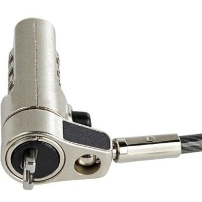 StarTech.com 6ft Laptop Cable Lock for Nano Slot Computer/Tablet/Device- Anti-Theft 4 Digit Combination Security Lock - Vinyl Coated Steel