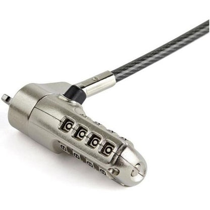 StarTech.com 6ft Laptop Cable Lock for Nano Slot Computer/Tablet/Device- Anti-Theft 4 Digit Combination Security Lock - Vinyl Coated Steel