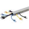 StarTech.com Cable Management Raceway with Cover 1-1/2"(38mm)W x 1"(25mm)H, 6.5ft(2m) length, 3/8"(8mm) Slots, Wall Wire Duct, UL Listed