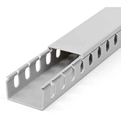 StarTech.com Cable Management Raceway with Cover 1-1/2"(38mm)W x 1"(25mm)H, 6.5ft(2m) length, 3/8"(8mm) Slots, Wall Wire Duct, UL Listed
