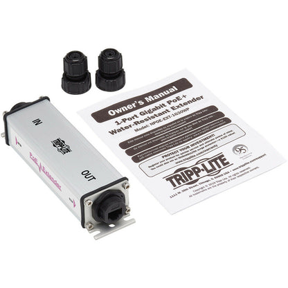 Tripp Lite Gigabit Ethernet PoE Extender Cat5e/6/6a 1-Port Water Resistant