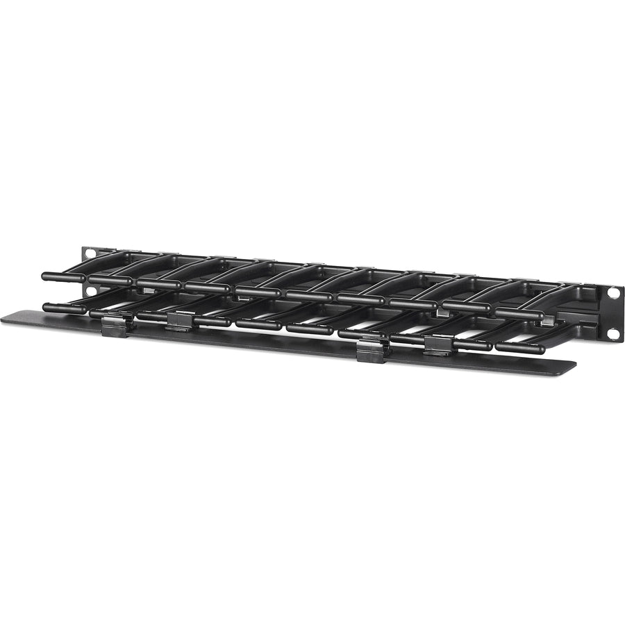 APC by Schneider Electric Horizontal Cable Manager, 1U x 4" Deep, Single-Sided with Cover