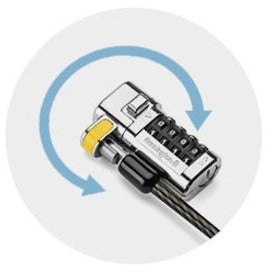 Kensington ClickSafe Combination Laptop Lock for Nano Security Slot (Master Coded Version)