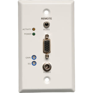 Tripp Lite VGA + Audio over Cat5/Cat6 Video Receiver RJ45 type Wallplate TAA / GSA