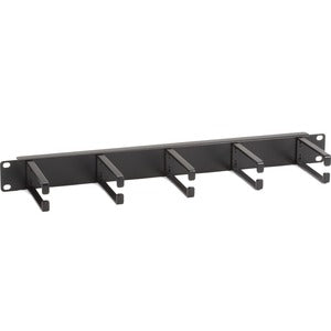 Black Box Horizontal IT Rackmount Cable Manager - 1U, 19" , Single-Sided, Black