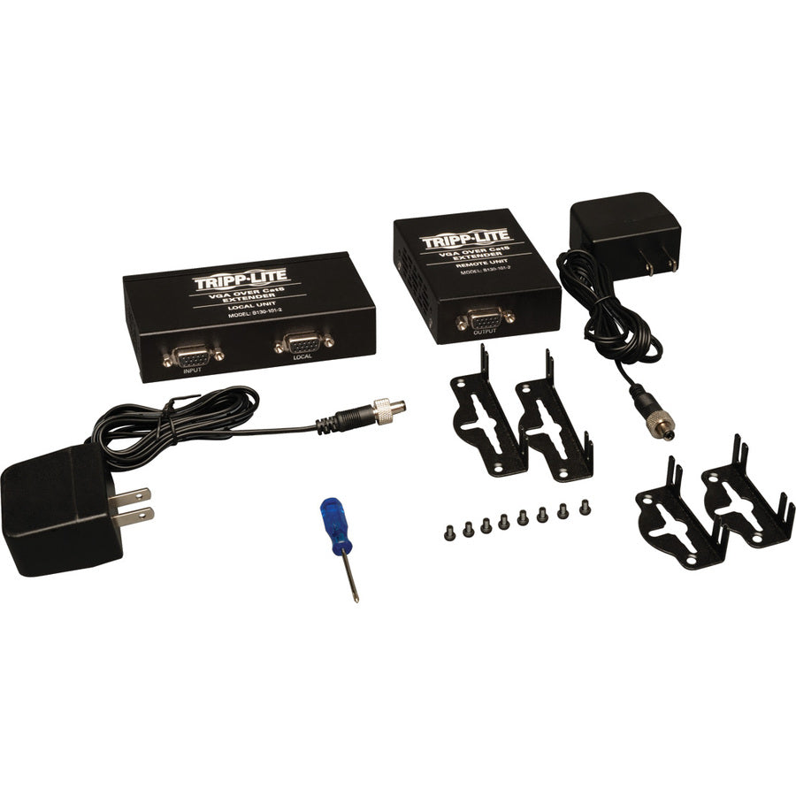Tripp Lite VGA over Cat5/Cat6 Video Extender Kit Transmitter/Receiver EDID 1000'