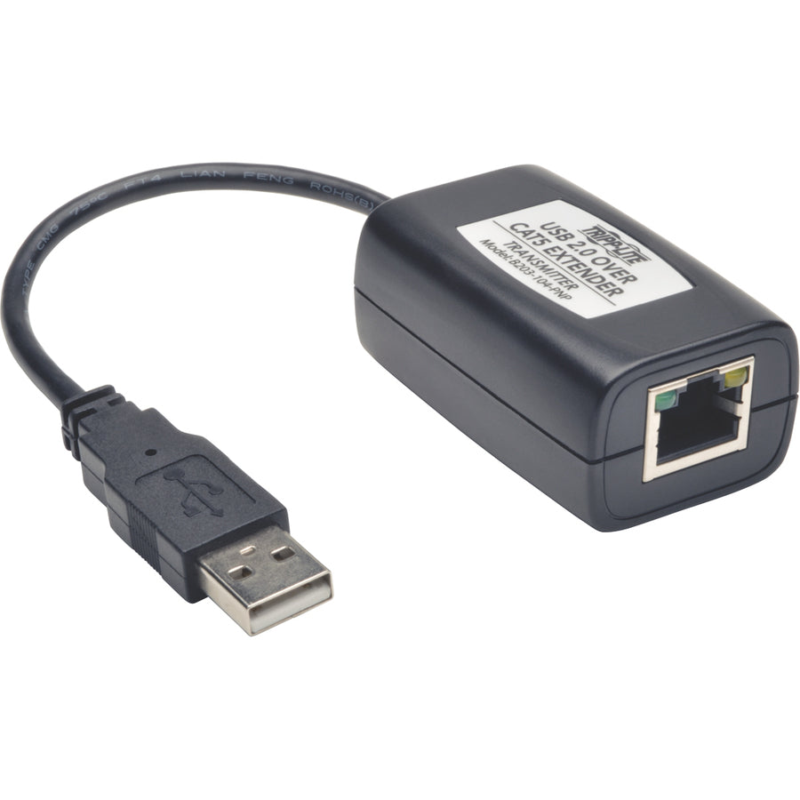 Tripp Lite 4-Port USB 2.0 Over Cat5 Cat6 Video Extender Hub Kit Transmitter & Receiver 164'
