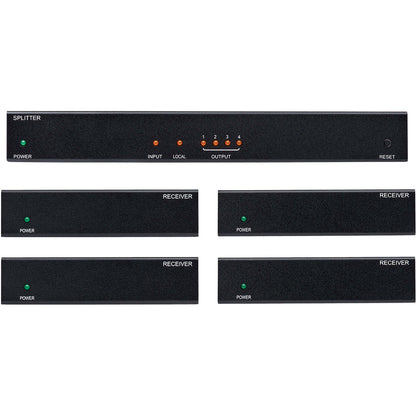 Tripp Lite DisplayPort to HDMI Over Cat6 Extender Splitter Kit PoC 4Port 4K