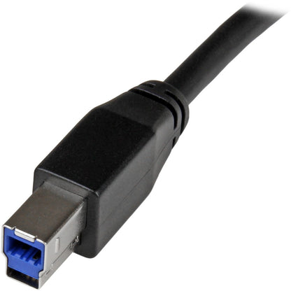 StarTech.com 5m 15 ft Active USB 3.0 USB-A to USB-B Cable - M/M - USB A to B Cable - USB 3.1 Gen 1 (5 Gbps)