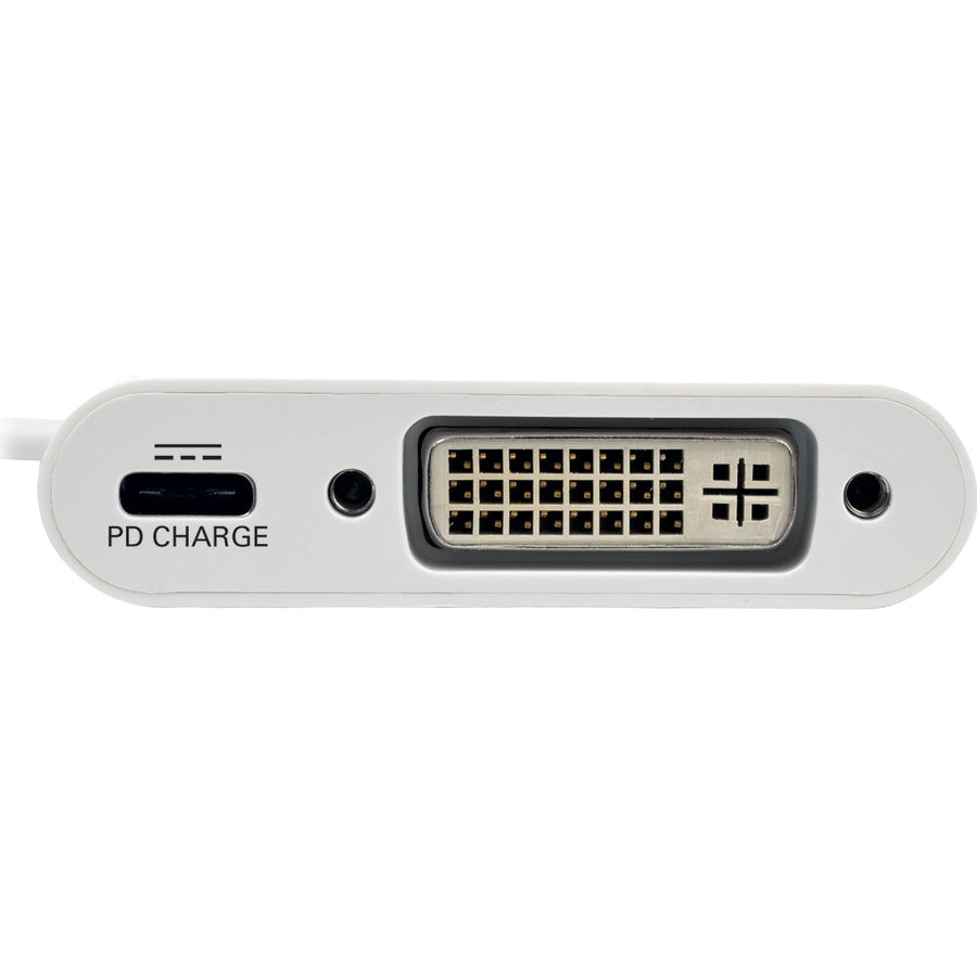 Tripp Lite USB C to DVI Video Adapter Converter w/ USB-C PD Charging, USB Type C to DVI, USB-C to DVI, USB Type-C to DVI