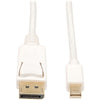 Tripp Lite 10ft Mini DisplayPort to DisplayPort Adapter Converter Cable mDP to DP 4K x 2K @ 30Hz M/M
