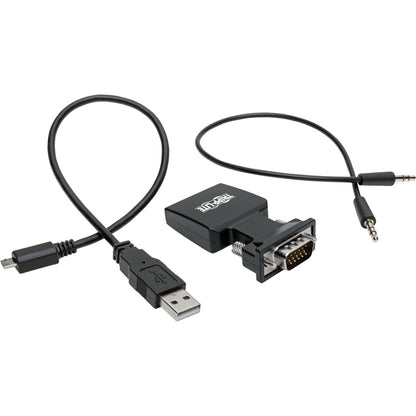 Tripp Lite HDMI to VGA Active Converter with Audio (F/M), 1920 x 1200 (1080p) @ 60 Hz