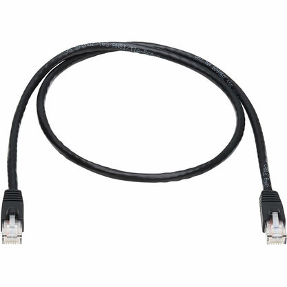 Tripp Lite 3ft Augmented Cat6 Cat6a Snagless 10G Patch Cable RJ45 M/M Black 3'