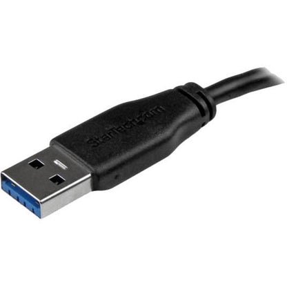 StarTech.com 15cm (6in) Short Slim SuperSpeed USB 3.0 A to Micro B Cable - M/M