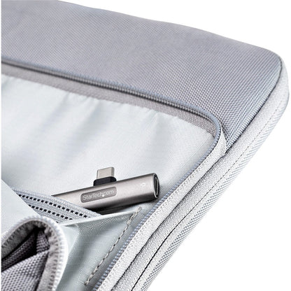 StarTech.com USB C Audio & Charge Adapter, USB-C Audio Adapter with 3.5mm Headset Jack and USB Type-C PD Charging, For USB-C Phone/Tablet