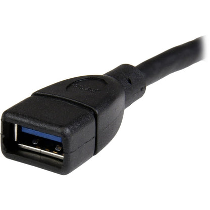 StarTech.com 6in Black USB 3.0 Extension Adapter Cable A to A - M/F