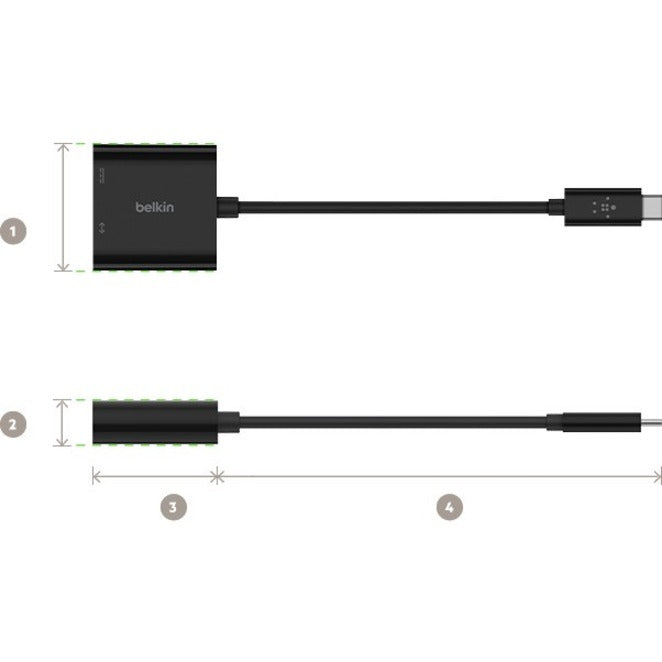Belkin USB-C to Ethernet + Charge Adapter