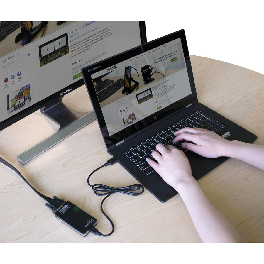 Plugable USB 2.0 to VGA Video Graphics Adapter for Multiple Monitors, Windows