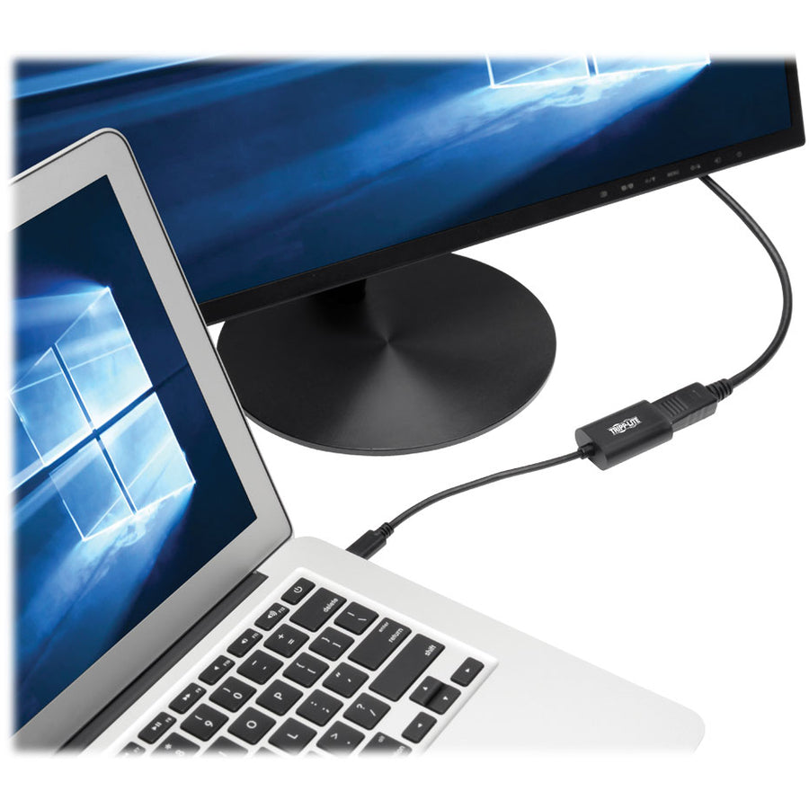 Tripp Lite USB C to DisplayPort Video Adapter Converter 4K x 2K @ 60Hz, Black, USB Type C to DP, USB-C, USB Type-C 6in