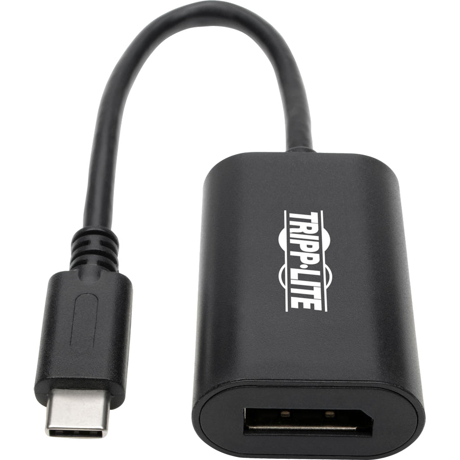 Tripp Lite USB C to DisplayPort Video Adapter Converter 4K x 2K @ 60Hz, Black, USB Type C to DP, USB-C, USB Type-C 6in