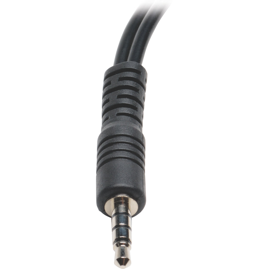 Tripp Lite 6in Audio Splitter 2x3 Position to 4-Position 3.5mm 6"