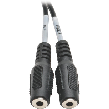 Tripp Lite 6in Audio Splitter 2x3 Position to 4-Position 3.5mm 6"