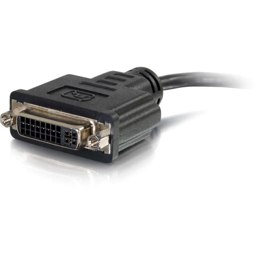 C2G 8in HDMI to DVI Adapter Converter Dongle - M/F Black