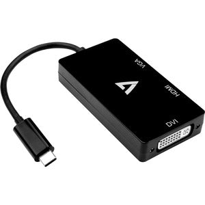 V7 DVI/HDMI/USB Type C/VGA  Audio/Video Adapter