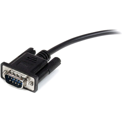 StarTech.com 2m Black Straight Through DB9 RS232 Serial Cable - M/F
