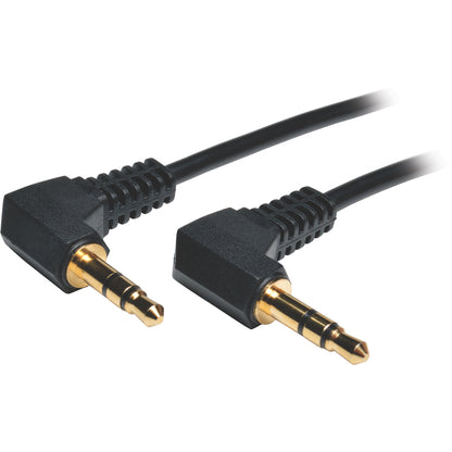Tripp Lite 1ft Mini Stereo Audio Cable with Two Right Angle plugs 3.5mm M/M 1'
