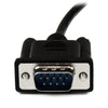 StarTech.com 1m Black DB9 RS232 Serial Null Modem Cable F/M
