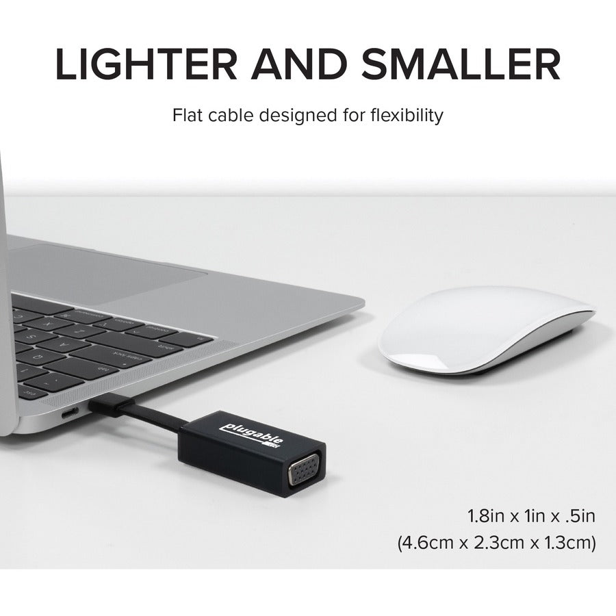 Plugable USB C to VGA Adapter, Thunderbolt 3 to VGA Adapter