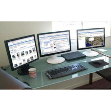 Plugable HDMI up to 2560x1440 and DVI / VGA 1920x1200. Supports Windows 10, 8.1, 7, XP