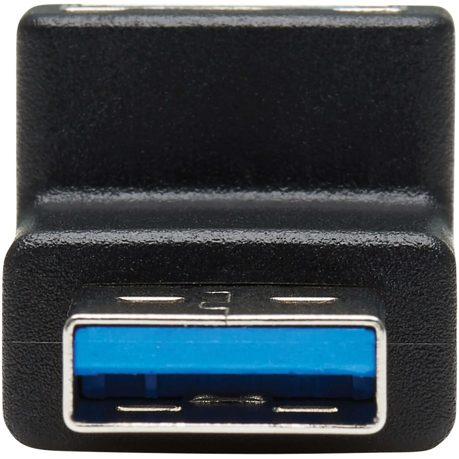 Tripp Lite USB 3.0 SuperSpeed Adapter - USB-A to USB-A, M/F, Down Angle, Black