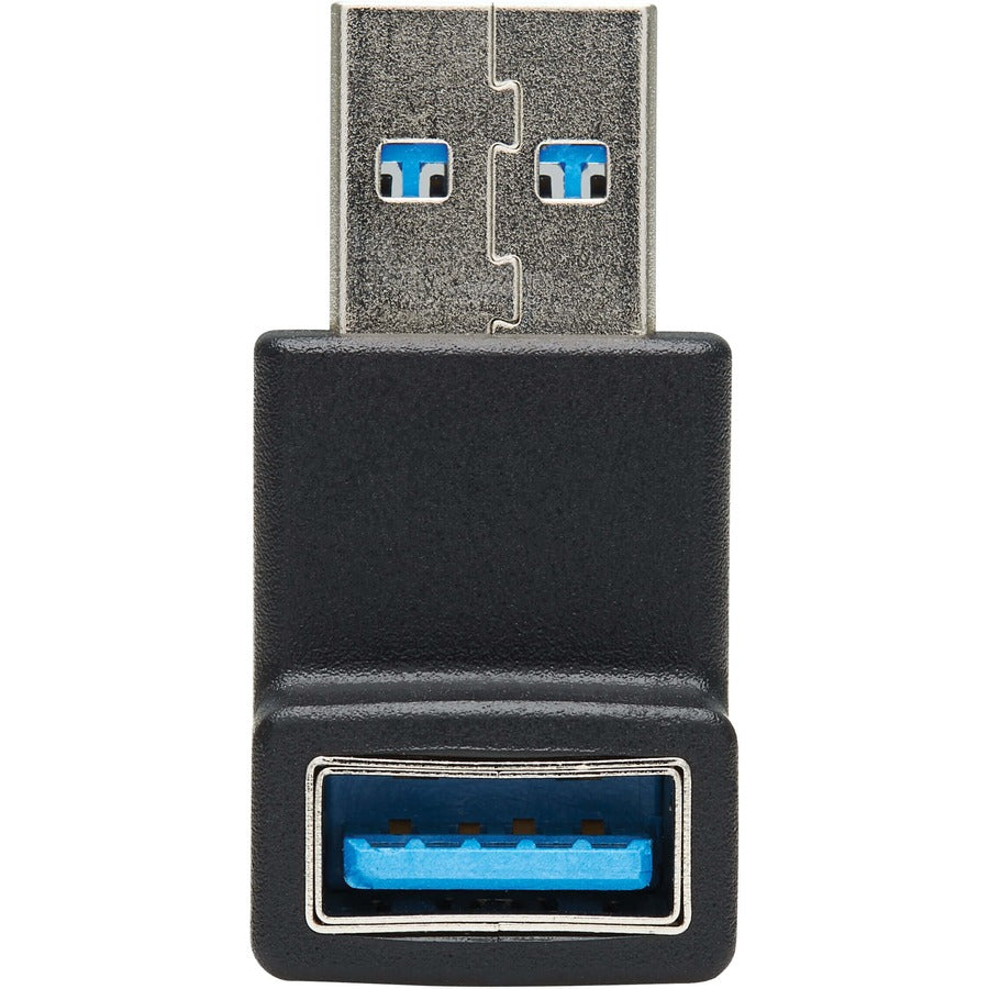 Tripp Lite USB 3.0 SuperSpeed Adapter - USB-A to USB-A, M/F, Down Angle, Black