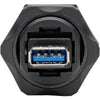 Tripp Lite USB Coupler SuperSpeed USB 3.0 Industrial F/F Shielded Dust Cap