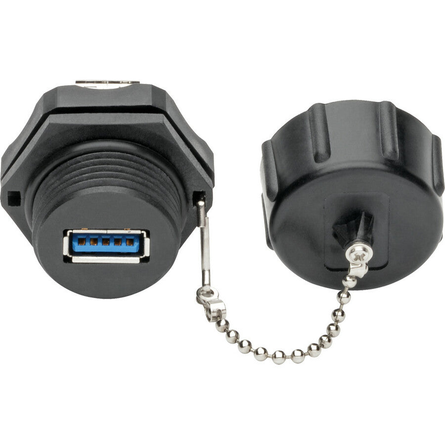Tripp Lite USB Coupler SuperSpeed USB 3.0 Industrial F/F Shielded Dust Cap