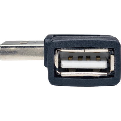 Tripp Lite USB 2.0 High Speed Adapter Reversible A to Right Angle A M/F