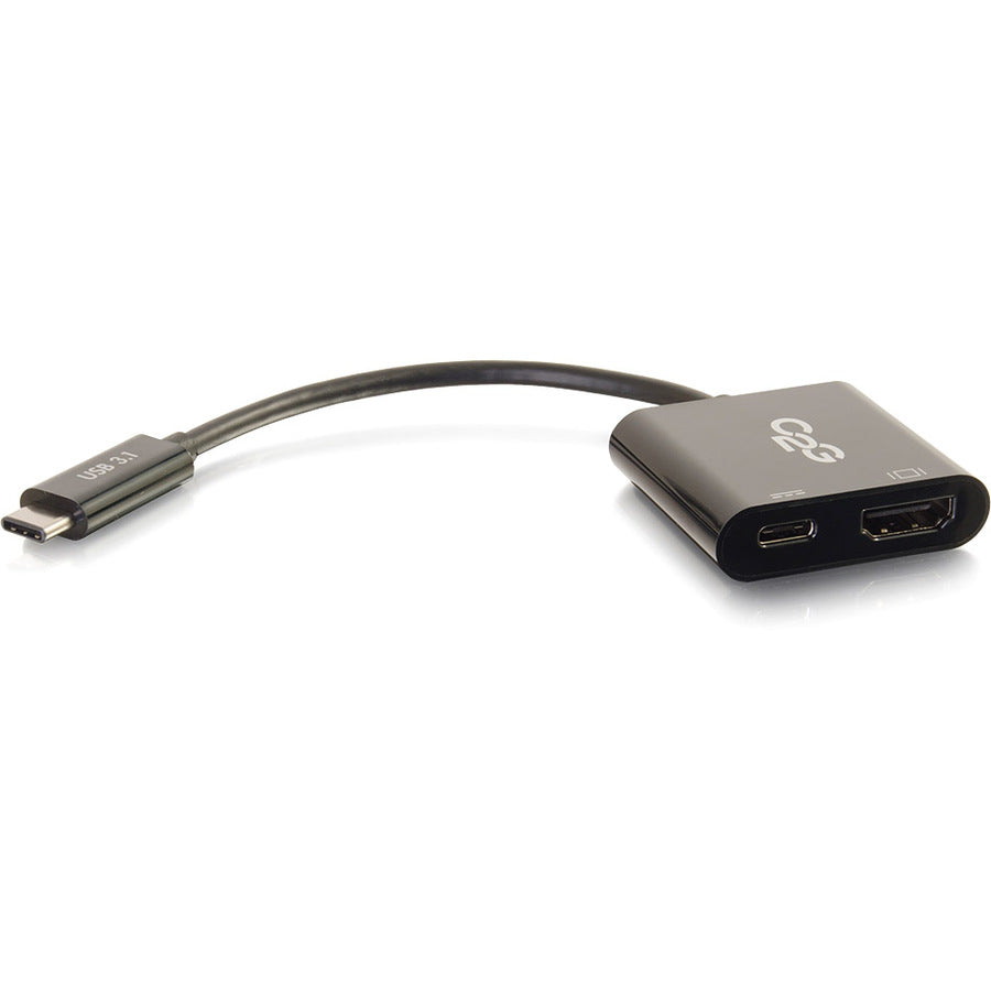 C2G USB C to 4K HDMI Adapter with Power Delivery